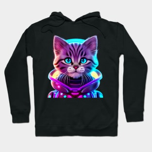 Cyborg Cat From Outer Space Hoodie